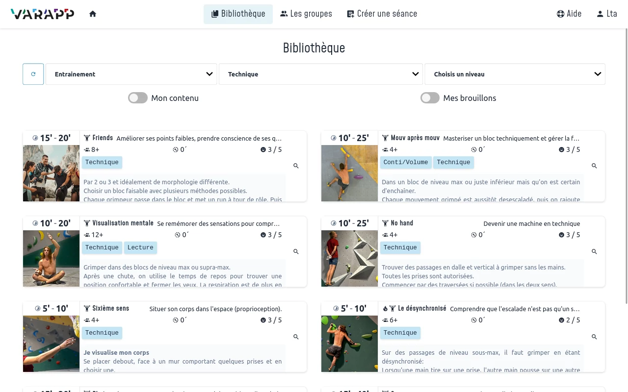 app session screenshot